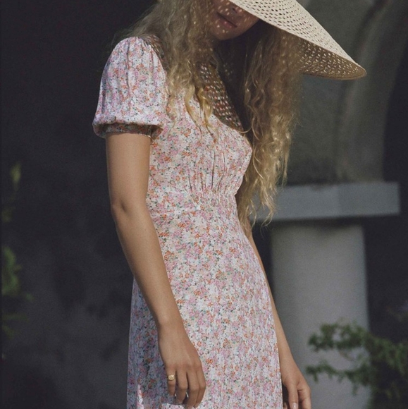 Faithfull the Brand Beline midi dress, X-Small,NWT - Picture 8 of 9